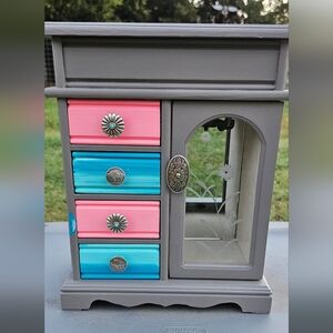 Western And Aztec Custom Painted Jewelry Box